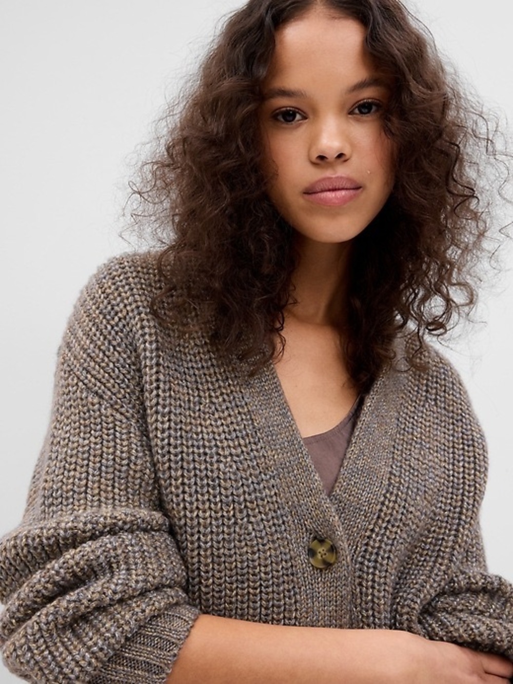 Gap Chunky V-Neck Cardigan Sweater size small